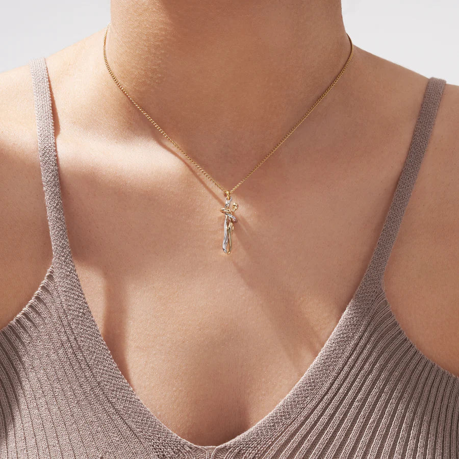 Collar Abrazo-Infinito® Dorado (con nota especial)