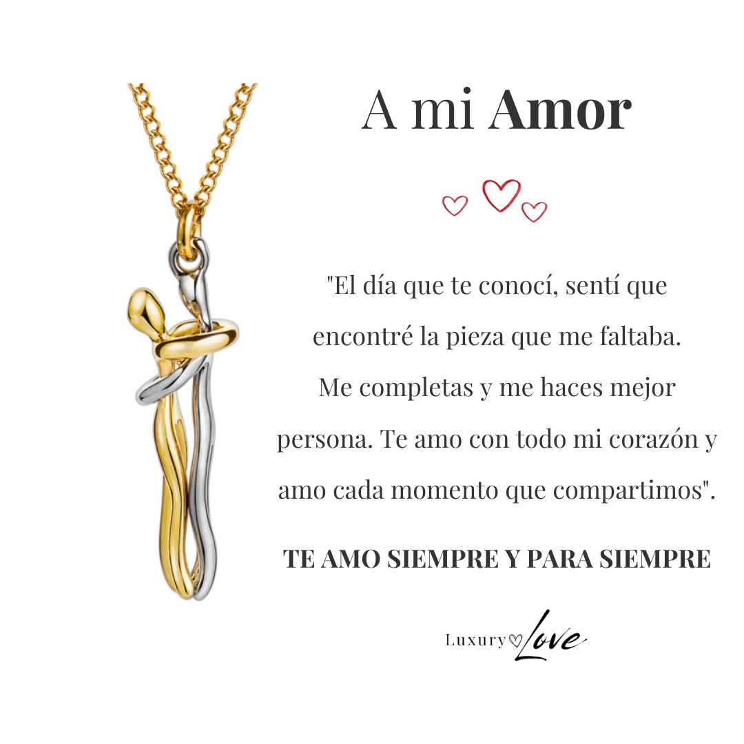 Collar Abrazo-Infinito® Dorado (con nota especial)