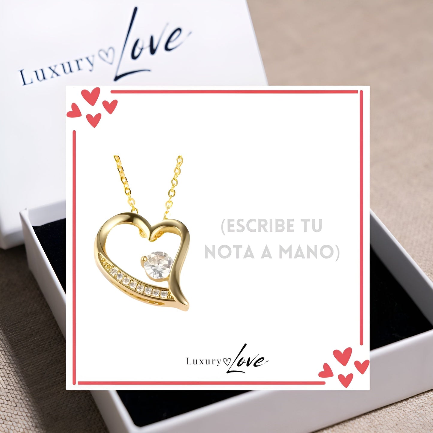 Collar Amor-Eterno™ Dorado para Mi Hija (con carta especial)