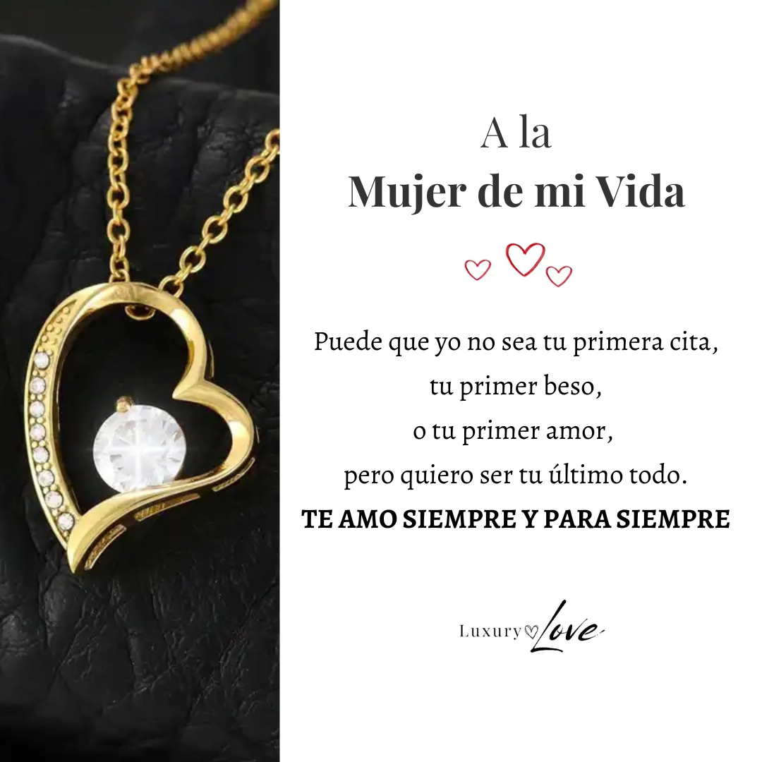 Collar Amor-Eterno™ Dorado para mi Amor (con carta especial)